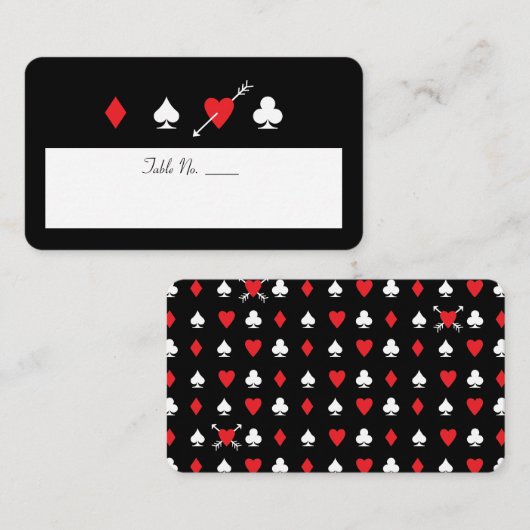 ラブストライクLas Vegas埋め込み名前表番号 プレイスカード (正面/裏面)