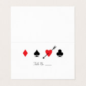 ラブストライクLas Vegas Fill-In Nameテーブル番号Bu 名刺 (外部フラット)