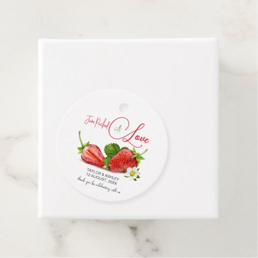 ラブストロベリーフルーツが詰まったジャム | 結婚s フェイバータグ (インサイチュ)