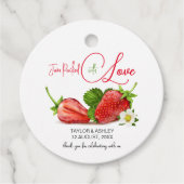 ラブストロベリーフルーツが詰まったジャム | 結婚s フェイバータグ (正面)