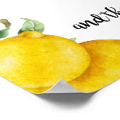 ラブストーリーのタイムラ結婚インの夏のサイン ポスター (角)