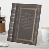 ラブストーリーの本の結婚表紙 台座サイン (インサイチュ)