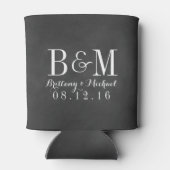 ラブストーリーシャルボードヴィンテージウェディング 缶クーラー (裏面)