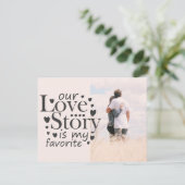 ラブストーリータイポグラフィブラックバレンタインの写真 シーズンカード (スタンド正面)