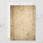 ラブストーリータイポグラフィ |ヴィンテージバーンウッド結婚ズ 招待状 (裏面)