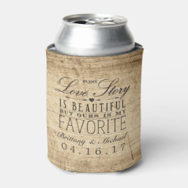 ラブストーリーバーンウッド素朴結婚ズ 缶クーラー