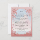 ラブストーリーブックカバー結婚の詳細カード 出欠カード (正面)