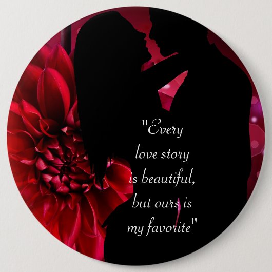 ラブストーリー引用文キスの恋人背景ケースメイトi 缶バッジ (正面)