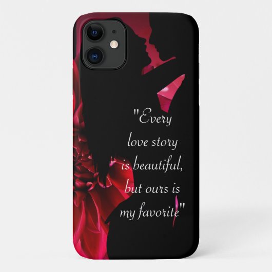 ラブストーリー引用文キス恋人の背景ケースメイトi Case-Mate iPhoneケース (裏面)