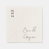 ラブストーリー結婚のナプキン スタンダードカクテルナプキン (正面)