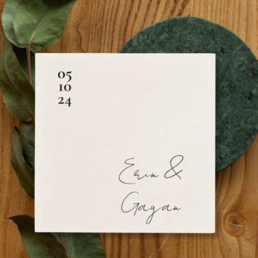 ラブストーリー結婚のナプキン スタンダードカクテルナプキン