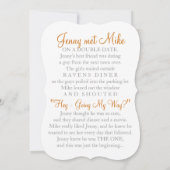 ラブストーリー結婚式招待状 招待状 (裏面)