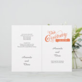 ラブストーリー結婚式 プログラムフライヤー (スタンド正面)