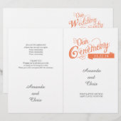 ラブストーリー結婚式 プログラムフライヤー (正面/裏面)