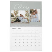 ラブストーリー編集可能カラーカスタムフォトカレンダー カレンダー (1月 2026)