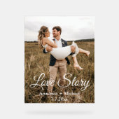 ラブストーリー，クラシック書，シック結婚な写真 アクリルサイン (正面)