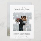 ラブストーリー フォト ウェディング セーブザデート (正面/裏面)