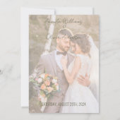 ラブストーリー フォト ウェディング セーブザデート (裏面)