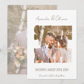 ラブストーリー フォト ウェディング セーブザデート (正面/裏面)