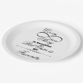 ラブストーリー ペーパープレート (アングル)