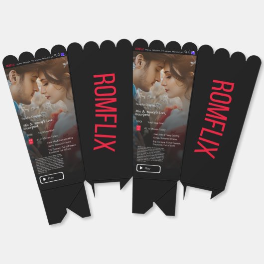 ラブストーリー ムービーストリーミング ポップコーンボックス フェイバーボックス (見開き)