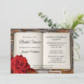 ラブストーリー ロマンス ブック ブライダルシャワー 招待状 (スタンド正面)