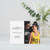 ラブストーリー | 写真モダン日付はがきを保存 案内ポストカード (スタンド正面)