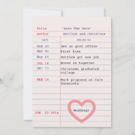 ラブストーリー 出産予定日 図書館カード Save The Date セーブザデート