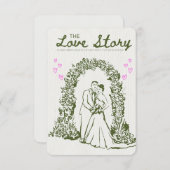 💍ラブストーリー 招待状 (正面/裏面)