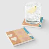 ラブストーンコースターの風 ストーンコースター (横)