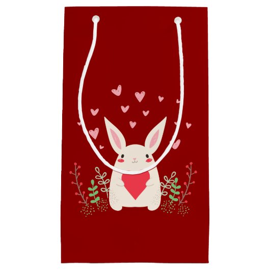 ラブスナグリーかわいいバニーカスタム スモールペーパーバッグ (正面)