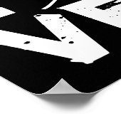 ラブスノーボードユースフリースタイルスノーボードキッズM ポスター (角)