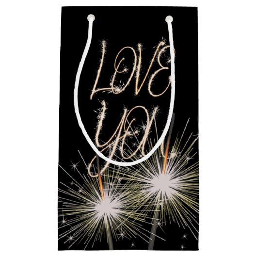 ラブスパーカーズオンブラック スモールペーパーバッグ (正面)