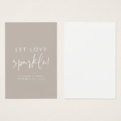 ラブスパークルトープ結婚スパーカーラベル (正面&裏面)