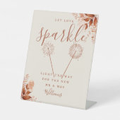 ラブスパークル素朴フローラ秋の結婚式 台座サイン (正面)