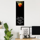 ラブスポーツやる気を起こさせる引用文バスケットボールのポスター ポスター (ホームオフィス)