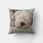 ラブスリープブルドッグパピー クッション (裏面)