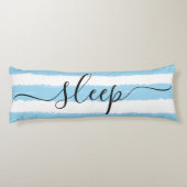 ラブスリープブルーストライプのホワイトウォーター色 ボディピロー (裏面)