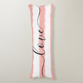 ラブスリープブルーストライプのホワイトウォーター色 ボディピロー (正面縦)