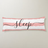 ラブスリープブルーストライプのホワイトウォーター色 ボディピロー (裏面)