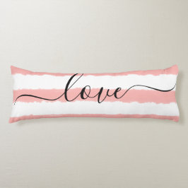 ラブスリープブルーストライプのホワイトウォーター色 ボディピロー