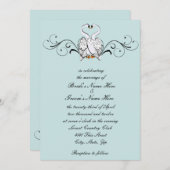 ラブスワンズ結婚式招待状 招待状 (正面/裏面)