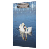 ラブスワン写真青いクリップボード クリップボード (左)