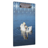 ラブスワン写真青いクリップボード クリップボード (右)