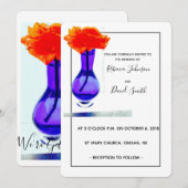 ラブズアプリコットローズ モダンウェディング招待状 招待状 (正面/裏面)