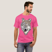 ラブズウルフウルフ顔 Tシャツ (正面フル)