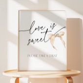 ラブズスイートニュートラルボウブライダルシャワータイノット 台座サイン