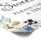 ラブズスイートボホダスティブルーベージュフローラ ポスター (角)