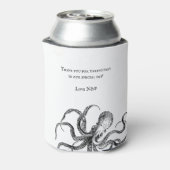 ラブズテンタクルズ |タコをテーマにしたビーチ 缶クーラー (缶裏面)