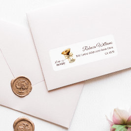 ラブズブルーイングボーエスプレッソマルティーニブライダルシャワー ラベル